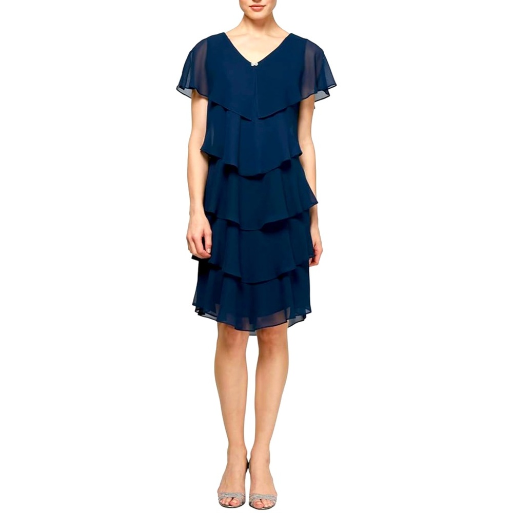 SLNY Navy Blue Dress